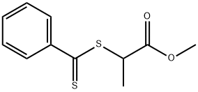 2-[(Phenylthioxomethyl)thio]propanoic acid methyl ester Struktur