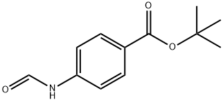 Benzoic acid, 4-(formylamino)-, 1,1-dimethylethyl ester Structure