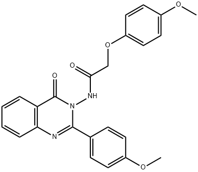 2-(4-methoxyphenoxy)-N-[2-(4-methoxyphenyl)-4-oxoquinazolin-3(4H)-yl]acetamide Struktur