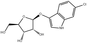 6-Chloro-1H-indol-3-yl beta-D-ribofuranoside Struktur