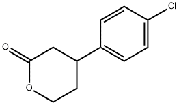 4-(4-chlorophenyl)tetrahydro-2H-pyran-2-one Structure
