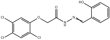 (E)-N'-(2-hydroxybenzylidene)-2-(2,4,5-trichlorophenoxy)acetohydrazide Structure
