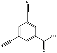 3,5-dicyanobenzoic acid Struktur