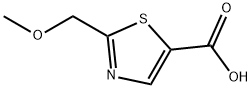 2-(methoxymethyl)thiazole-5-carboxylic acid Struktur