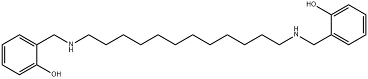 N,N'-DODECAMETHYLENEBIS(2-HYDROXYBENZYLAMINE) Struktur
