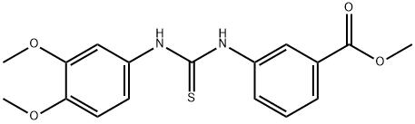 methyl 3-(3-(3,4-dimethoxyphenyl)thioureido)benzoate Structure
