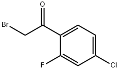 2-溴-1-(4-氯-2-氟苯基)乙-1-酮 結(jié)構(gòu)式