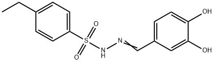 (Z)-N'-(3,4-dihydroxybenzylidene)-4-ethylbenzenesulfonohydrazide Structure