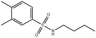 N-butyl-3,4-dimethylbenzenesulfonamide Structure