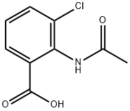 2-(ACETYLAMINO)-3-CHLOROBENZOIC ACID Struktur