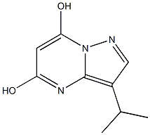 3-isopropylpyrazolo[1,5-a]pyrimidine-5,7-diol Struktur