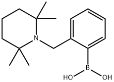 2-[(2,2,6,6-Tetramethyl-1-piperidyl)methyl]phenylboronic Acid Struktur