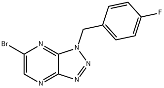 6-bromo-1-(4-fluorobenzyl)-1H-[1,2,3]triazolo[4,5-b]pyrazine Structure