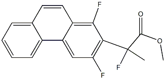 Methyl 2-(1,3-difluorophenanthren-2-yl)-2-fluoropropanoate Structure