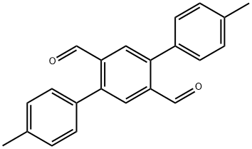 2,5-bis(4-methylphenyl)terephthalaldehyde Struktur