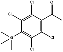 2',3',5',6'-TETRACHLORO-4'-(TRIMETHYLSILYL)ACETOPHENONE Struktur