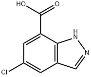 5-chloro-1H-indazole-7-carboxylic acid, 875305-85-4, 結(jié)構(gòu)式
