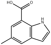 5-methyl-1H-indole-7-carboxylic acid Struktur