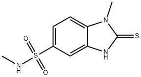 N,1-DIMETHYL-2-MERCAPTO-5-BENZIMIDAZOLESULFONAMIDE Struktur