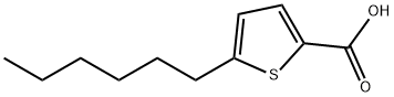 5-Hexyl-2-thiophenecarboxylic acid
		
	 Struktur