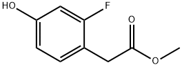 methyl 2-(2-fluoro-4-hydroxyphenyl)acetate Struktur