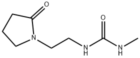 N-methyl-N'-[2-(2-oxo-1-pyrrolidinyl)ethyl]urea Struktur