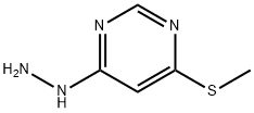 4-Hydrazinyl-6-(methylthio)pyrimidine Struktur