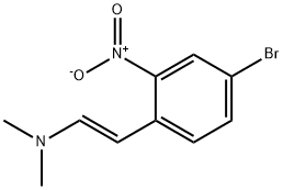 (E)-2-(4-bromo-2-nitrophenyl)-N,N-dimethylethenamine Struktur
