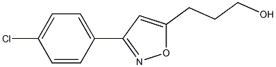 3-(3-(4-Chlorophenyl)isoxazol-5-yl)propan-1-ol Struktur