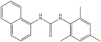 1-(1-NAPHTHYL)-3-(2,4,6-TRIMETHYLPHENYL)UREA Struktur