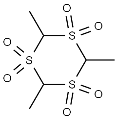 2,4,6-TRIMETHYL-(1,3,5)TRITHIANE 1,1,3,3,5,5-HEXAOXIDE Struktur