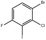 3-Bromo-2-chloro-6-fluoroiodobenzene Struktur