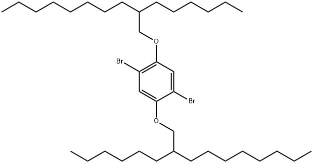 1,4-Dibromo-2,5-bis(2-hexyldecyloxy)benzene Struktur
