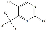 2,5-Dibromo-4-(methyl-d3)pyrimidine Struktur