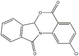 2-CHLORO-6A,11-DIHYDRO-5H-ISOINDOLO(2,1-A)(3,1)BENZOXAZINE-5,11-DIONE Struktur