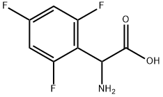 2-AMINO-2-(2,4,6-TRIFLUOROPHENYL)ACETIC ACID Struktur