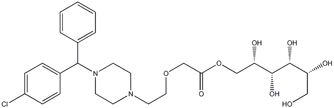 Cetirizine Sorbitol Ester Impurity HCl Struktur