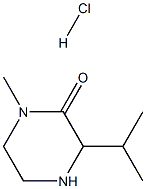 3-Isopropyl-1-methylpiperazin-2-one hydrochloride Struktur