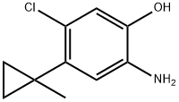 2-amino-5-chloro-4-(1-methylcyclopropyl)phenol Struktur