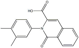 2-(3,4-dimethylphenyl)-1-oxo-1,2-dihydroisoquinoline-3-carboxylic acid Struktur