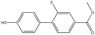 methyl 2-fluoro-4'-hydroxybiphenyl-4-carboxylate Structure