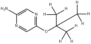 2-Amino-5-(tert-butoxy-d9)-pyrazine Struktur