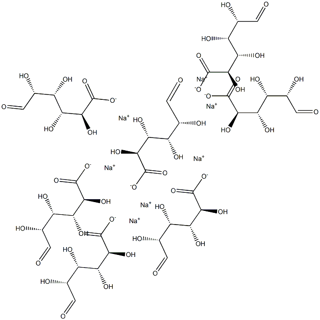 L-heptaguluronic acid heptasodium salt Struktur