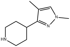 4-(1,4-dimethyl-1H-pyrazol-3-yl)piperidine Structure