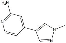 4-(1-methyl-1H-pyrazol-4-yl)pyridin-2-amine Structure