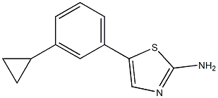 5-(3-cyclopropylphenyl)thiazol-2-amine Structure