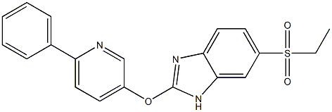 6-(ethylsulfonyl)-2-(6-phenylpyridin-3-yloxy)-1H-benzo[d]imidazole