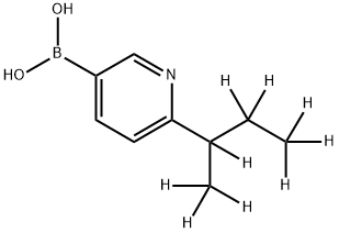 2-(sec-Butyl-d9)-pyridine-5-boronic acid Struktur