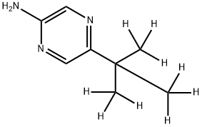 2-Amino-5-(tert-butyl-d9)-pyrazine Struktur