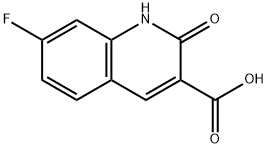 7-fluoro-2-oxo-1,2-dihydroquinoline-3-carboxylic acid Struktur